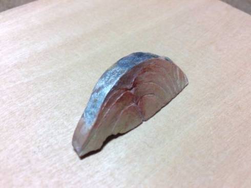 木彫り 鯵の刺身