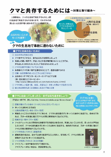 豊かな森の生活者　クマと共存するために