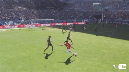 サッカー自由視点映像