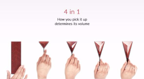 Polygons Kickstarter 計量スプーン 板 折り紙 変形 4in1