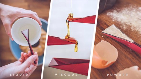 Polygons Kickstarter 計量スプーン 板 折り紙 変形 4in1