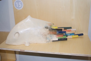 子どもの落書きから生まれたガヴァドンの尾にはクレヨンのようなものが