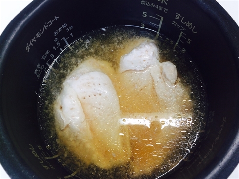 炊飯器鶏