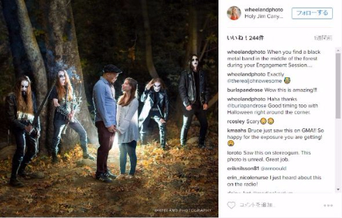 メタルバンド カップル 写真 結婚 婚約 撮影