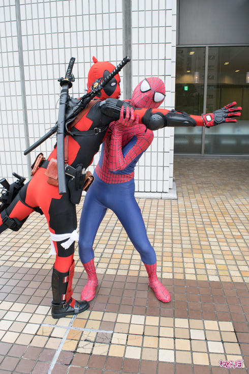 池袋ハロウィンコスプレフェス2016 デッドプール スパイダーマン