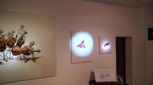 プロジェクションマッピング 美術館 ギャラリー 動く 絵 サル