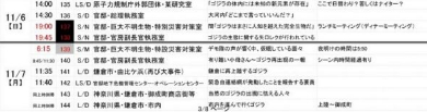 シンゴジラ時系列資料11月6日から11月7日午前