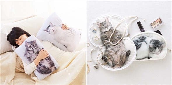 フェリシモ猫部・抱きまくら＆ポーチ
