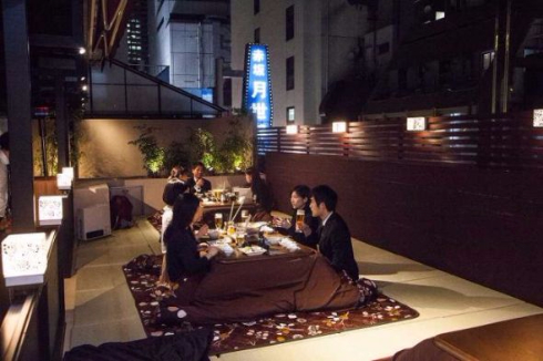 テラス こたつ 鍋 屋外 バネバグース 赤坂見附店