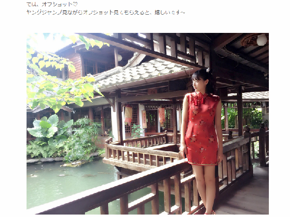 武田玲奈チャイナドレスグラビアオフショット