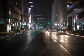 博多陥没道路復旧