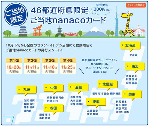 ご当地nanaco