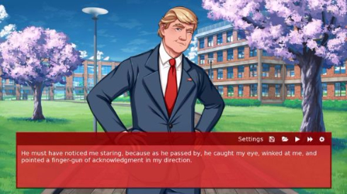 Grand Old Academy 恋愛 ゲーム 大統領候補 ドナルド 政治 Kickstarter