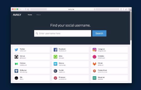Availy 空きアカウント 検索 ユーザー名 SNS Webサービス 複数