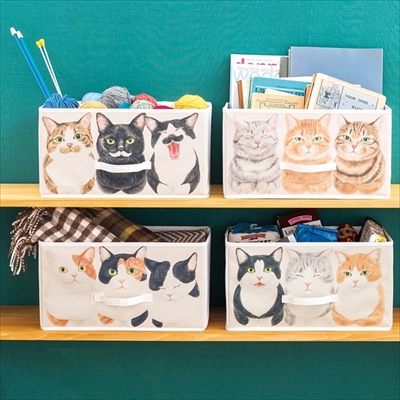 香箱座り猫の収納ボックス