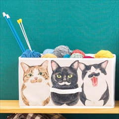 香箱座り猫の収納ボックス