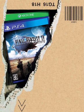 FINAL FANTASY XV 仕様 Amazonボックス 箱 ダンボール デザイン