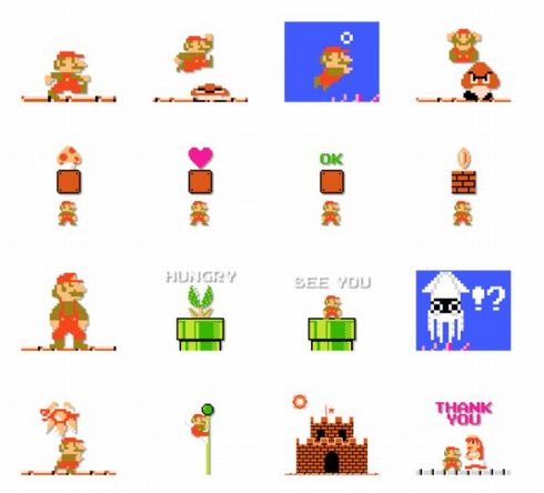 スーパーマリオブラザーズ　LINEスタンプ