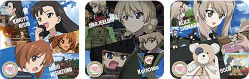 セガコラボカフェ ガールズ＆パンツァー　劇場版 ノベルティ コースター パフェ