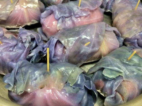 紫ロールキャベツ