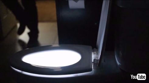 トイレ 便器 ライト IllumiBowl クラウドファンディング