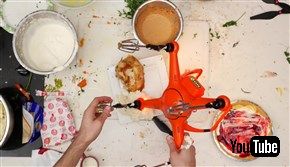 ドローン会社がクッキング動画を公開