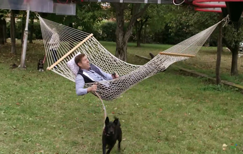 空飛ぶハンモック