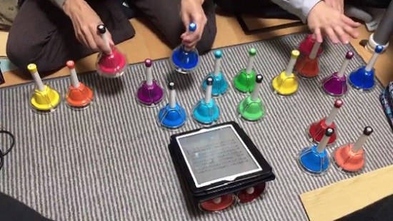 ゼンオン ミュージックベル タッチ式タイプ(カラー20音) CBR-20Tはタッチだけでなく振っても音が出ます