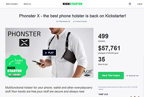 ホルスター風スマホケース