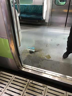 山手線発煙事故