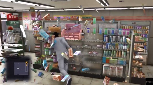 龍が如く6 体験版 コンビニ 破壊 桐生ちゃん