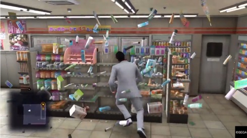 龍が如く6 体験版 コンビニ 破壊 桐生ちゃん