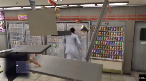 龍が如く6 体験版 コンビニ 破壊 桐生ちゃん