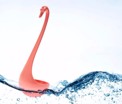 SWANKY スープに浮く 白鳥 おたま Kickstarter