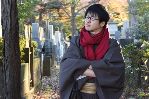 架神恭介 雑司ヶ谷霊園にて