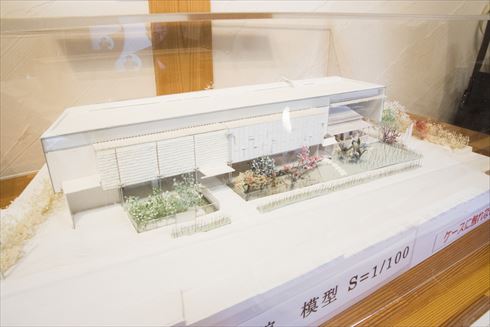 漱石山房記念館の模型