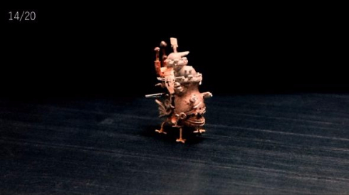 ハウルの動く城 作ってみた ミニチュア 爪ようじ ニコニコ