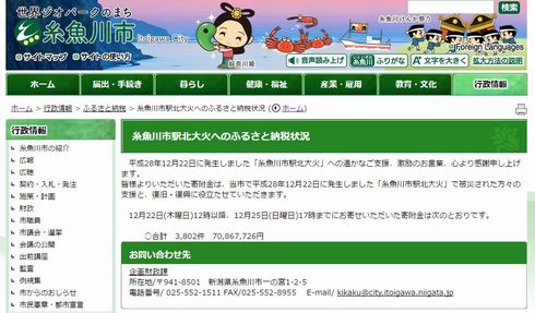 糸魚川市　ふるさと納税