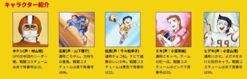 主人公・タケシはアメフト選手