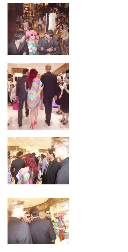 叶姉妹 グッドルッキングガイ エスコート中