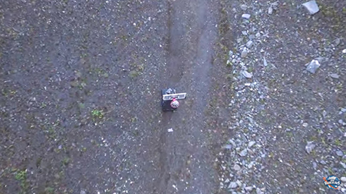 ダム湖からロングシュート