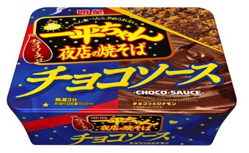 明星一平ちゃん カップ焼きそば チョコソース ショートケーキ