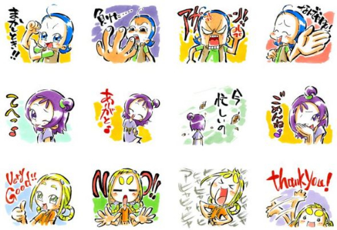 おジャ魔女どれみ LINE スタンプ 馬越嘉彦