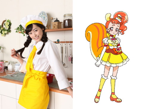 キュアカスタード役の福原遥さん