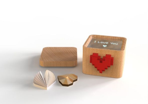 LoveBox リア充 ガジェット フランス ハート 回転 メッセージ