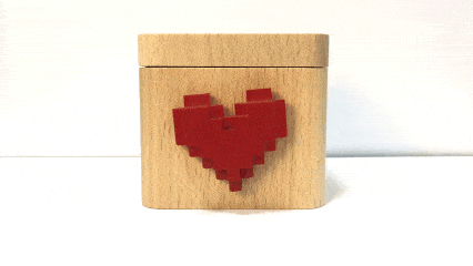 LoveBox リア充 ガジェット フランス ハート 回転 メッセージ