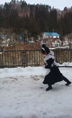 メイド 抜刀 居合 Twitter 天心流