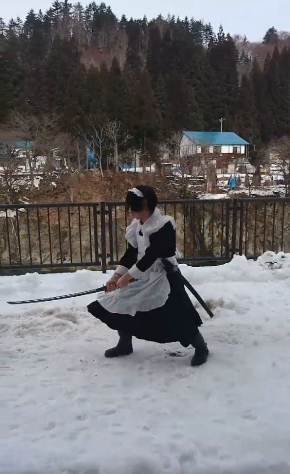 メイド 抜刀 居合 Twitter 天心流