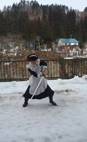 メイド 抜刀 居合 Twitter 天心流