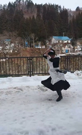 メイド 抜刀 居合 Twitter 天心流